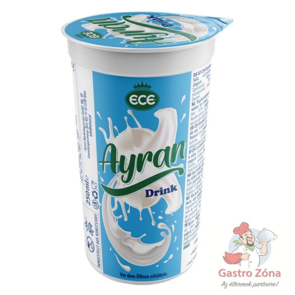 Joghurt Ayran Poharas 250ml ECE 20db/# 