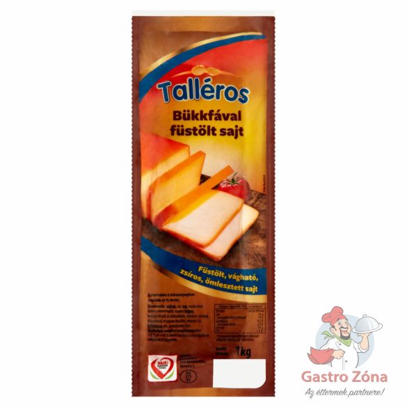 Sajt füstölt Talléros 1kg (10kg/#)
