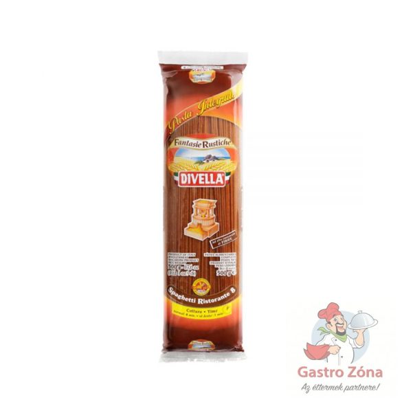 Tészta Spagetti Teljeskiörlésű - Integrali 500g DIVELLA
