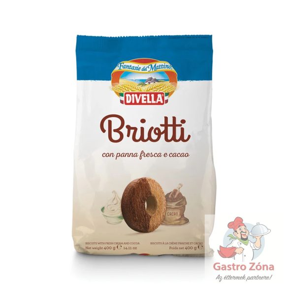 Keksz Briotti Cacao Panna 400g DIVELLA