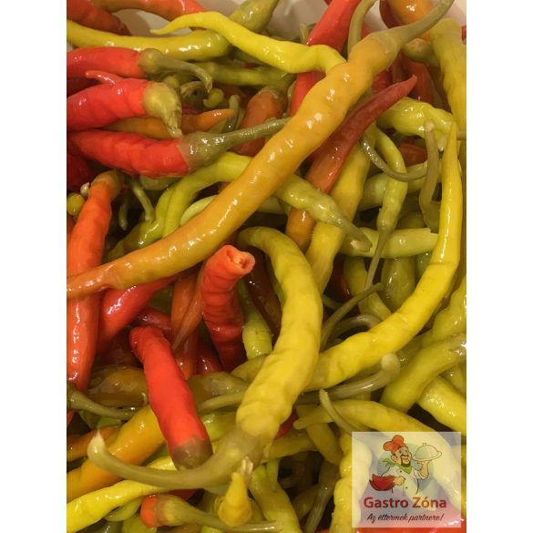 Pfefferóni (Gyufa) paprika ecetes Csípős 2500g vödrös